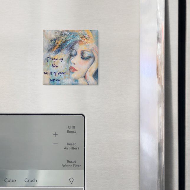 Imán Mística De Mujeres Con Feathers Magnet (In situ (nevera))