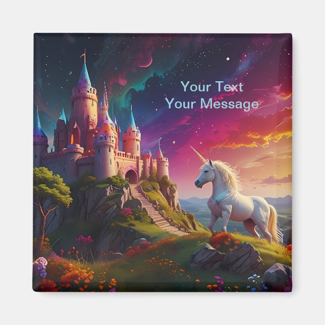 Imán Mistical Unicorn un sueño cósmico - Majestad tranq (Frente)