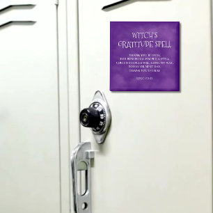 Imán Místico morado bruja bruja de Gratitude Spell Magn