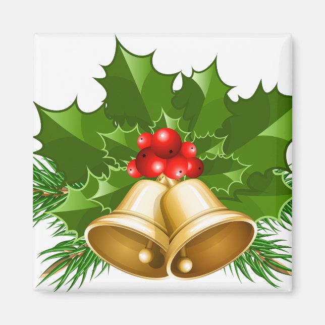 Imán Mistletoe Bells (Frente)