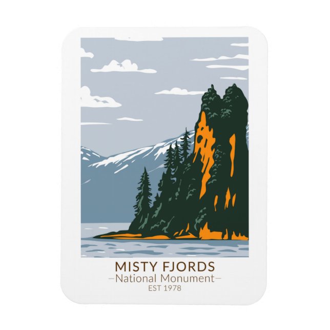 Imán Misty Fjords National Monument New Eddystone (Vertical)