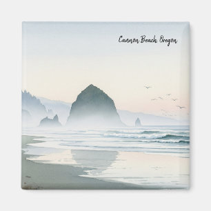 Imán Misty Morning Cannon Beach Oregon
