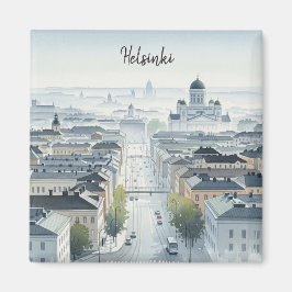 Imán Misty Morning Helsinki Finlandia Viaje