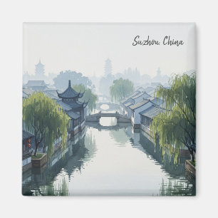 Imán Misty Morning Suzhou China Travel