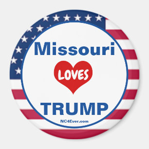 Imán Misuri AMA TRUMP Nevera patriótica