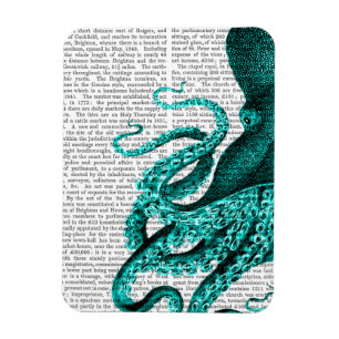Imán Mitad verde octopus