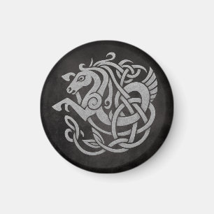 Imán Mítico caballo viking - Símbolo nórdico de Knotwor