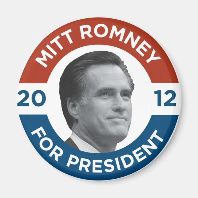 Imán Mitt Romney para presidente 2012 (Frente)