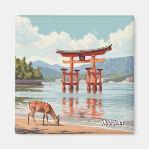 Imán Miyajima Floating Torii Santuario Itsukushima Viaj