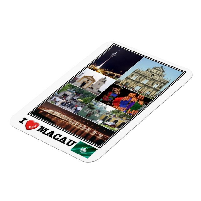 Imán MO Macao - Amo el Mosaico - (Lado Izquierdo)