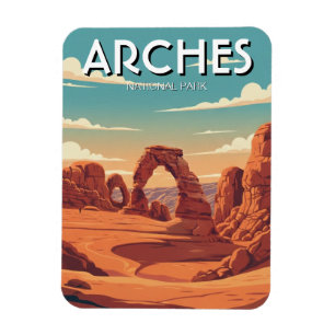 Imán Moab Utah Parque Nacional Arcos Arco Delicado