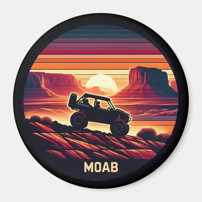 Imán Moab Utah UTV Rocas Rojas Sunset (Frente)