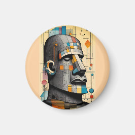 Imán Moai del siglo XXI - Ken Gage Tiki Art