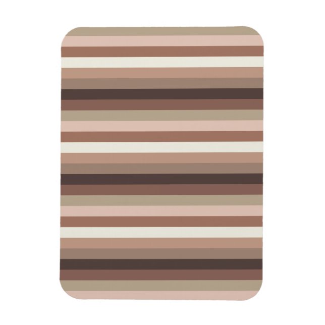Imán Mocha Mousse y Accents patrón de banda horizontal (Vertical)