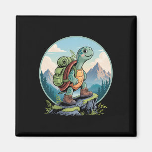 Imán Mochila De Senderismo De Tortugas Para La Naturale
