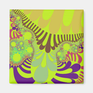 Imán Mod amarillo y púrpura