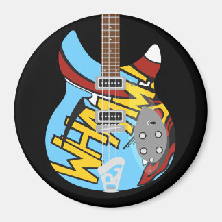 Imán Mod Brit Pop Art refrigerador de guitarra