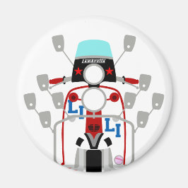Imán Mod Brit pop art Scooter