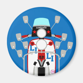 Imán Mod Brit pop art Scooter