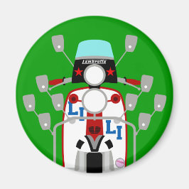 Imán Mod Brit pop art Scooter