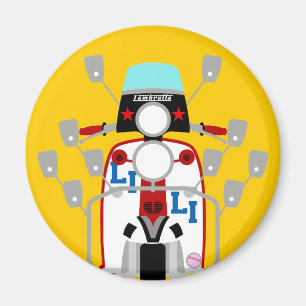 Imán Mod Brit pop art Scooter