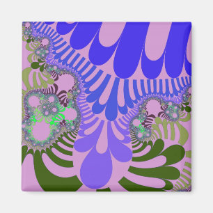 Imán Mod rosa y púrpura