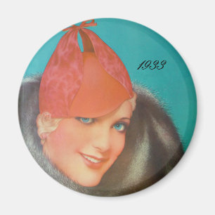 Imán Moda 1933 del vintage