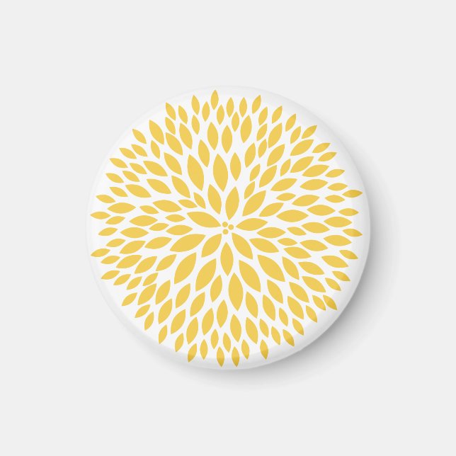 Imán Moda Amarillo Flor (Frente)