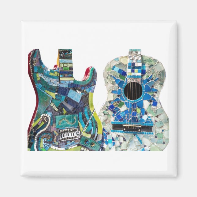 Imán Moda Boho de la colección de guitarras de Mosaic (Frente)