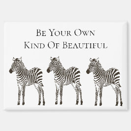 Imán Moda Cebras blancas negras