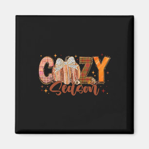 Imán Moda De Calabaza De Temporada Retro Acogedora Esta