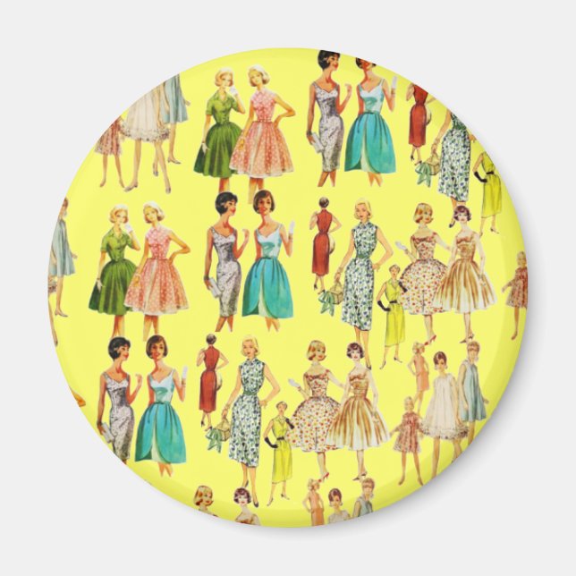 Imán Moda de las mujeres de la época (Frente)