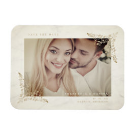 Imán Moda de Mármol Golden Lace Boda de pareja romántic