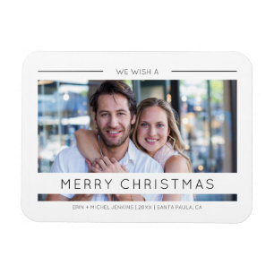Imán Moda de navidades Personalizado de tipografía mode