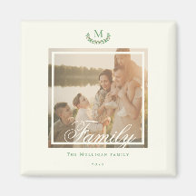 Moda de regalo de Navidades con monograma fotográf