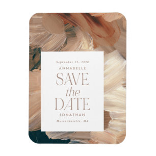 Imán Moda de terracota verde azulada moderna pintada en