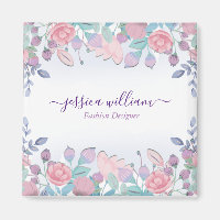 Moda moderna acuarela Hidrangeas azules Floral