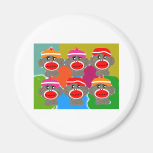 Imán Moda Monos Pop Art—Regalos de arte