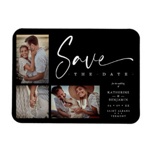 Imán Moda Negra Boda de moda Covid19 3 Fotos