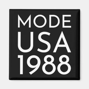 Imán Moda Usa 1988 M Tour