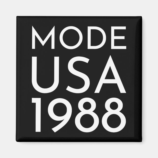 Imán Moda Usa 1988 M Tour  (Frente)