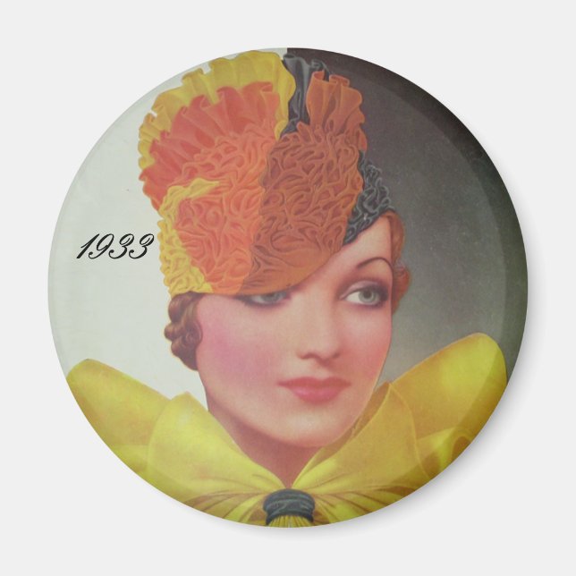 Imán Moda vintage 1933 (Frente)