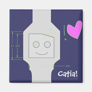 Imán Modelado de Catia