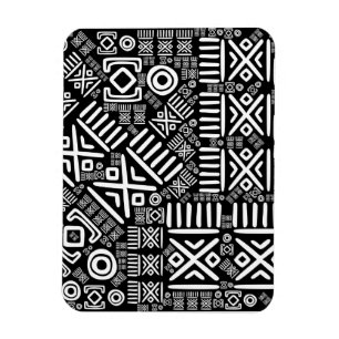 Imán Modelo africano étnico #6 blanco y negro