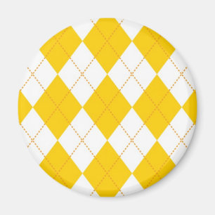 Imán Modelo amarillo y blanco de Argyle