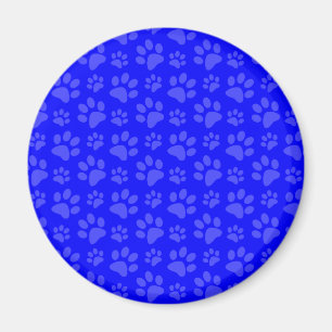 Imán Modelo azul de neón de la impresión de la pata d