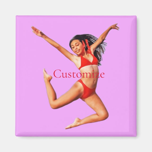 Imán Modelo de baile bikini Thunder_Cove (Frente)