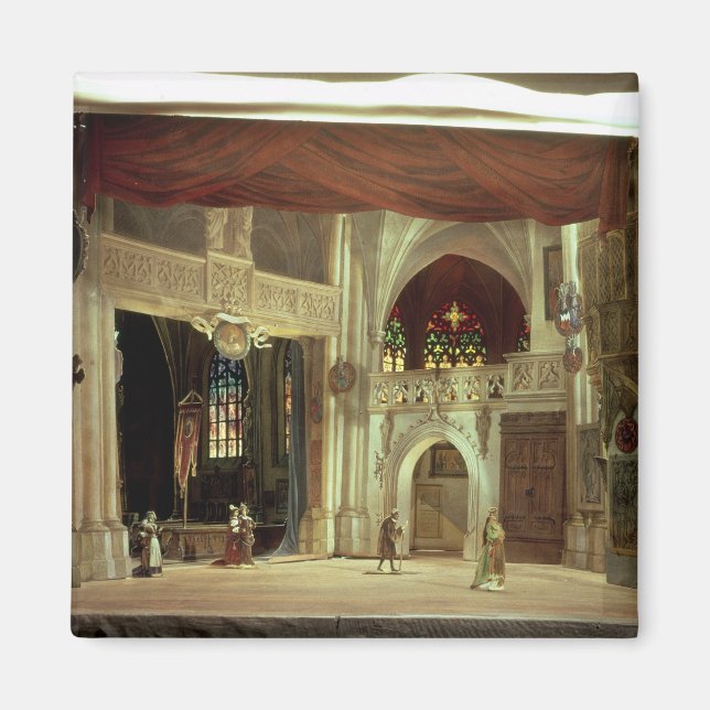 Imán Modelo de escenario para la ópera (Frente)