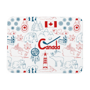 Imán Modelo de los símbolos de Canadá el