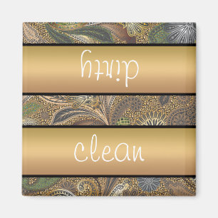 Imán Modelo de Paisley del estampado de animales